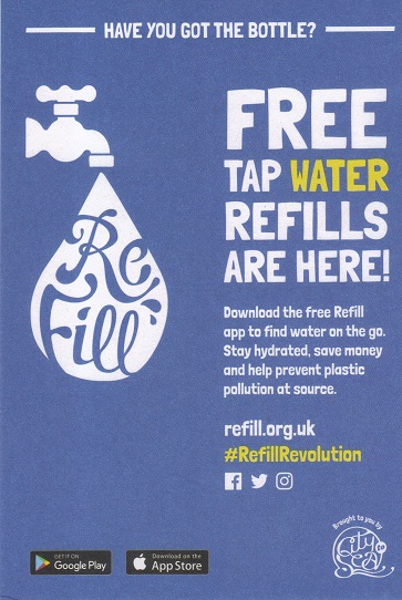 Free Tap Water Refills Are Here