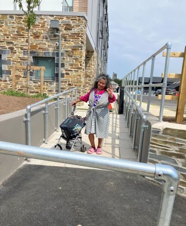 The new ramp from the Cattle Market Car Park to Liskerrett Community Centre is finally complete!